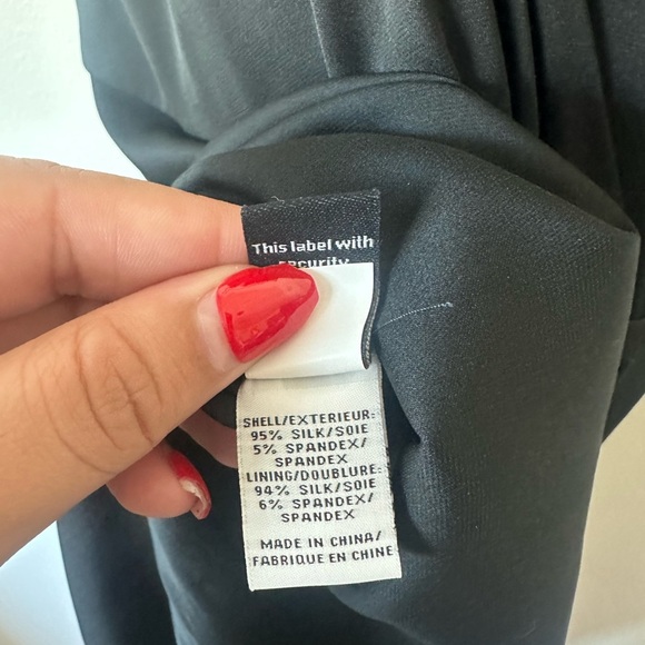 LIKE NEW Diane Von Furstenberg Black Silk Mini Strappy Dress Size 6 - Picture 7 of 7